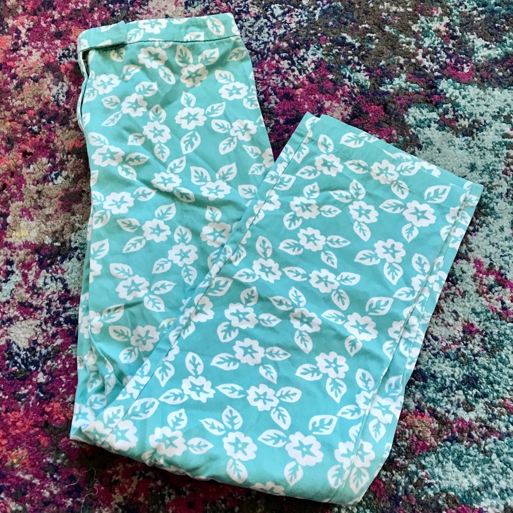 ✨ Ann Taylor Loft Summer Floral Cotton Pants 4